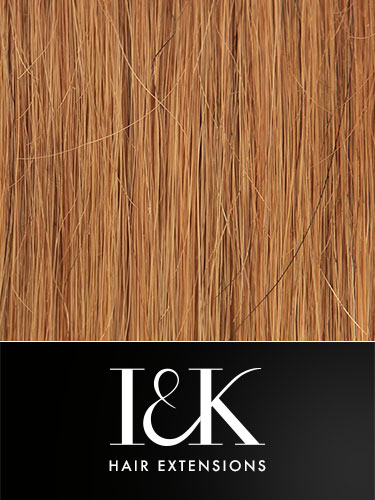 I&K Clip In Human Hair Fringe - Side Swept #8-Light Brown