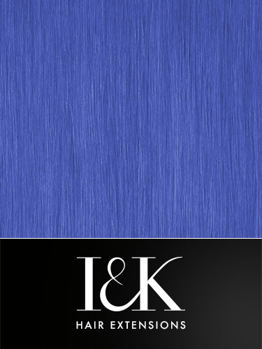 I&K Clip In Human Hair Fringe - Highlight #Blue