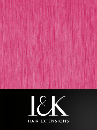 I&K Clip In Human Hair Fringe - Highlight #Pink