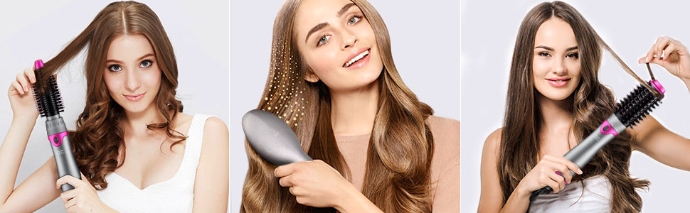 6 in 1 Hair Multifunctional Hair Styling Tools demo