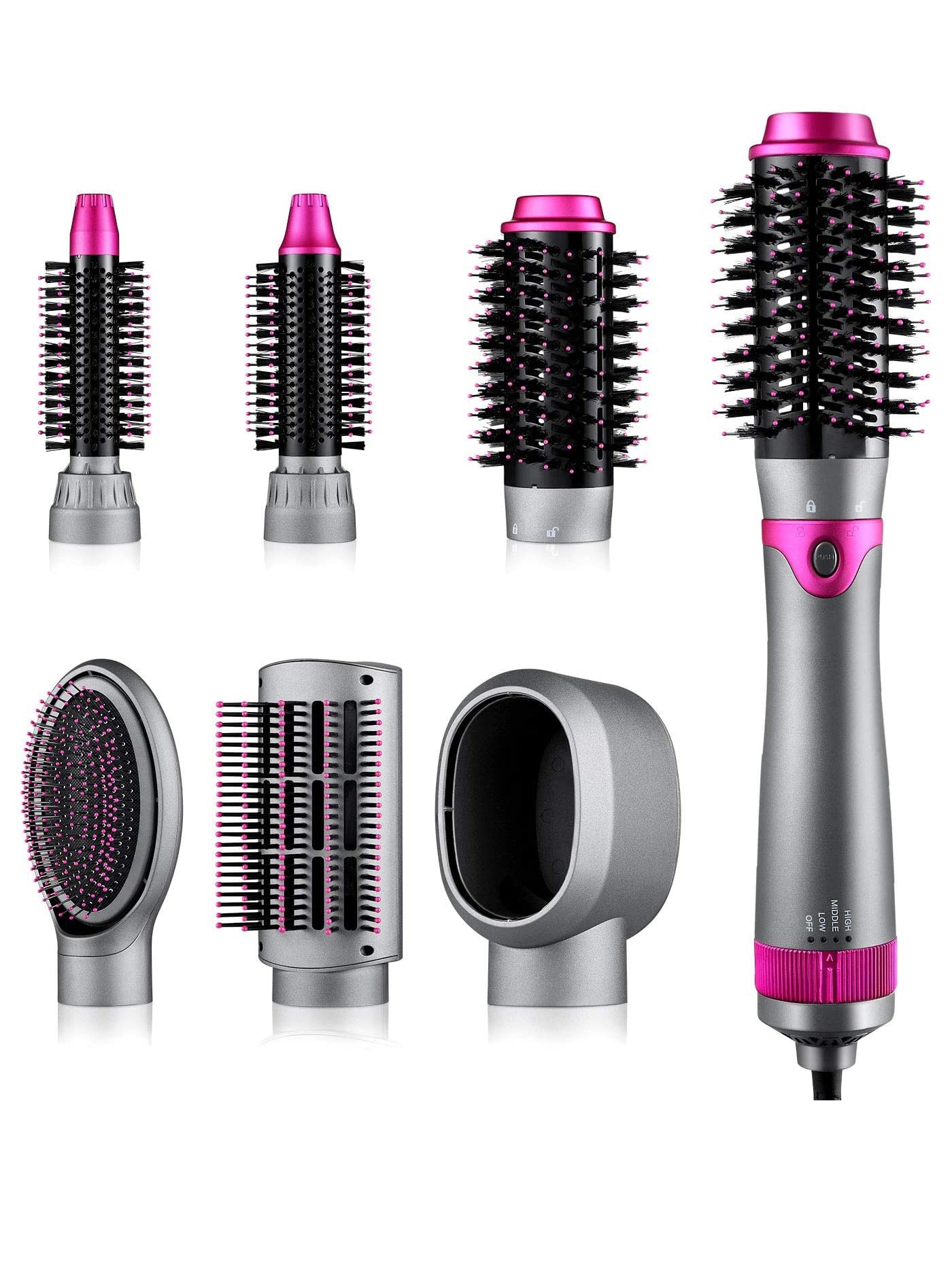 6 in 1 Hair Multifunctional Hot Air Brush and Styling Tools
