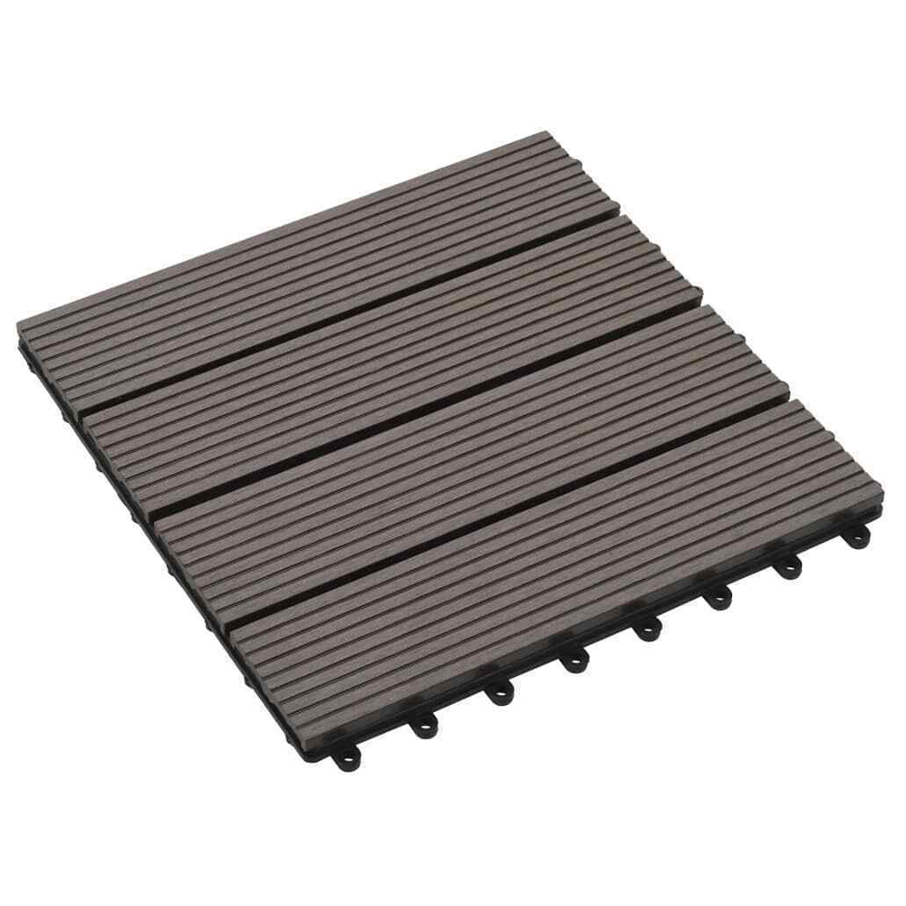20x300*300mm Garden Patio Composite Interlocking Decking Tiles Anti Slip