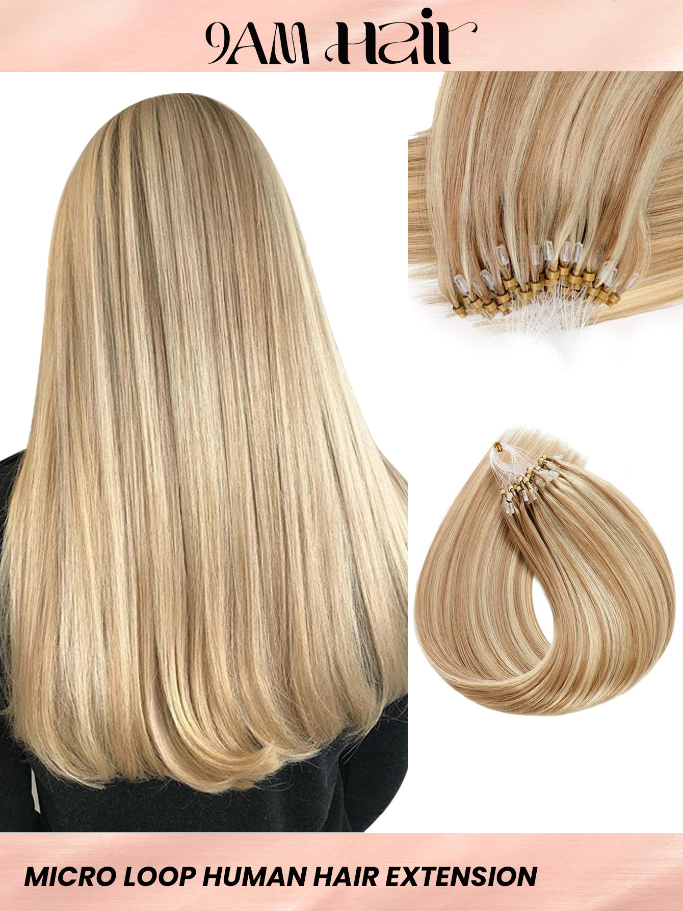 I&K Micro Loop Ring Human Hair Extensions