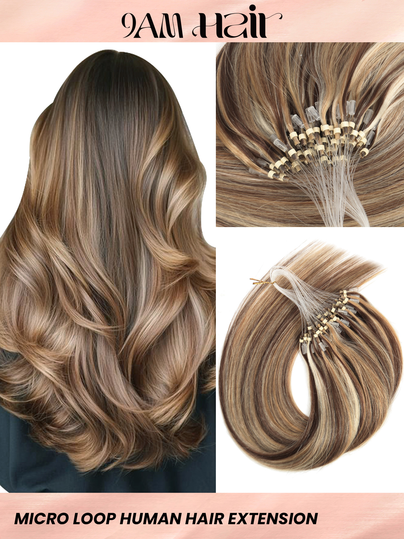 I&K Micro Loop Ring Human Hair Extensions