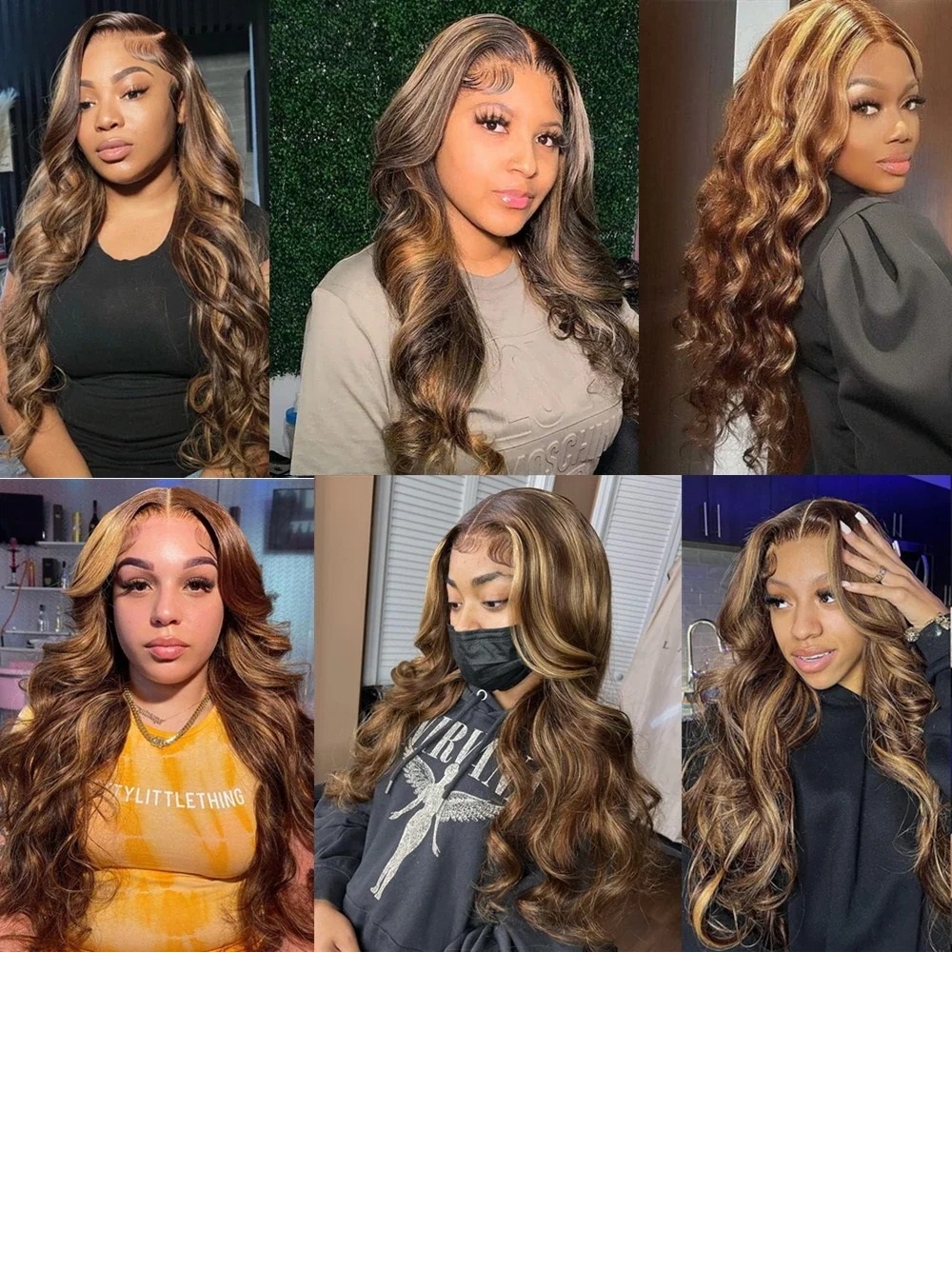 I&K Human Hair Lace Frontal Wigs 4X13 Body Wave #4/27