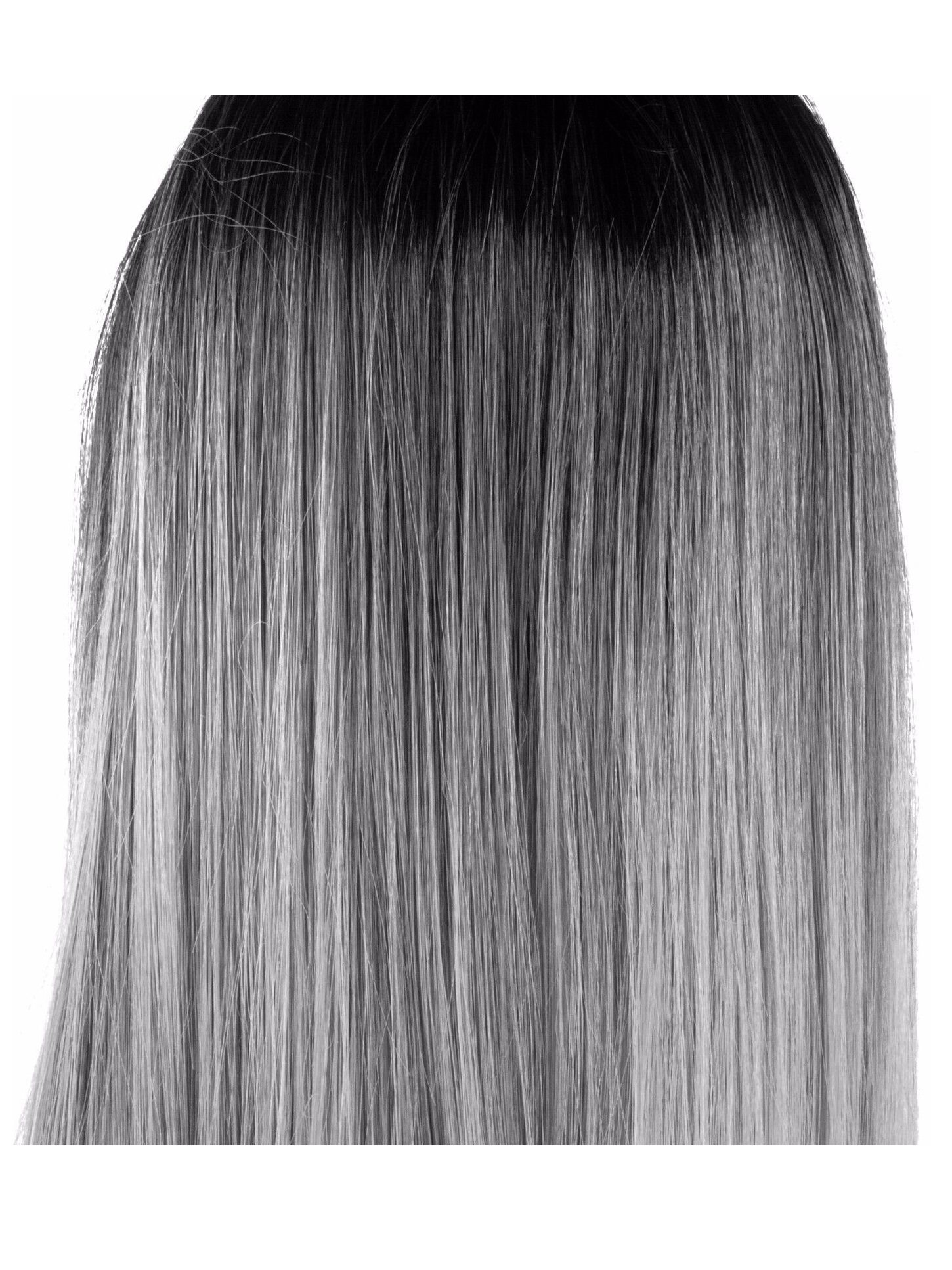 I&K Roxy Long Silky Straight Ladies Wig - Black/Grey