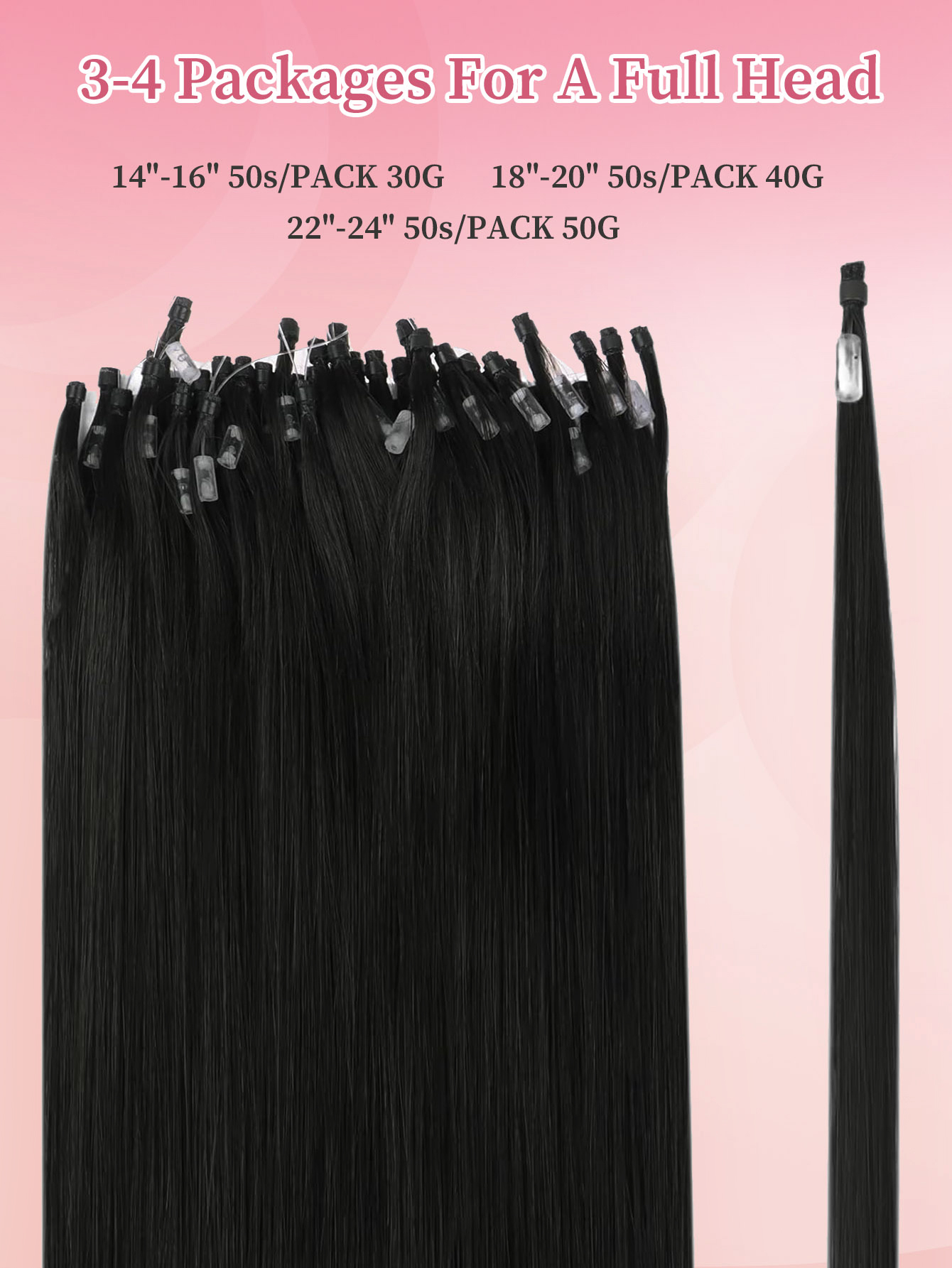 I&K Micro Loop Ring Human Hair Extensions
