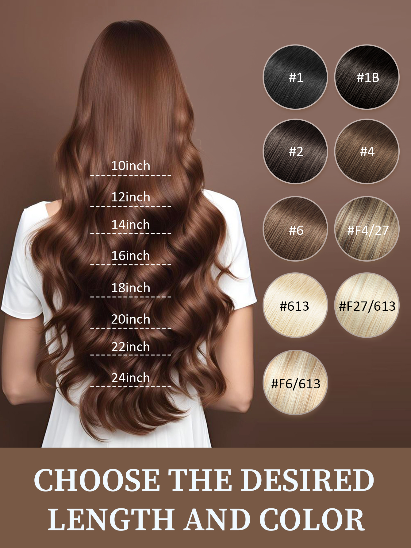 I&K Clip In Straight Hair Extensions 7Pcs