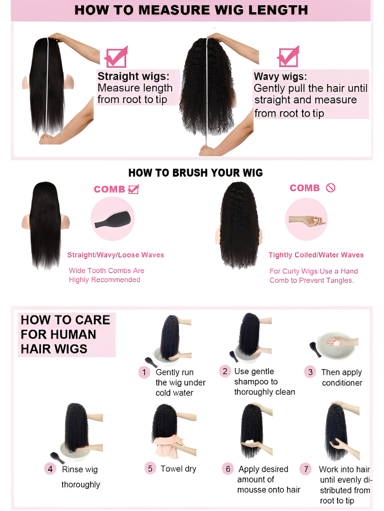 I&K Virgin Human Hair Frontal Lace wigs 13X4