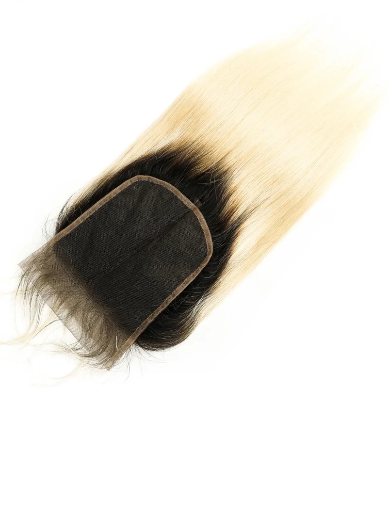 Sahar Essential Virgin Remy Human Hair Top Lace Closure 4" x 4" (8A) - Straight #OT613 14 inch