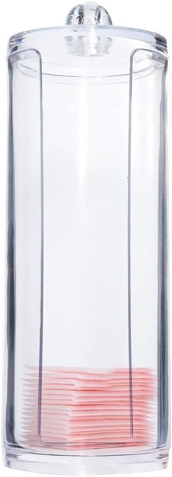 Kamay's Transparent Cotton Ball Pad Swabs Make Up Pads Dispenser Holder Organizer Container with lid Multifunction Acrylic Cosmetic Makeup Organizer (SF-297)