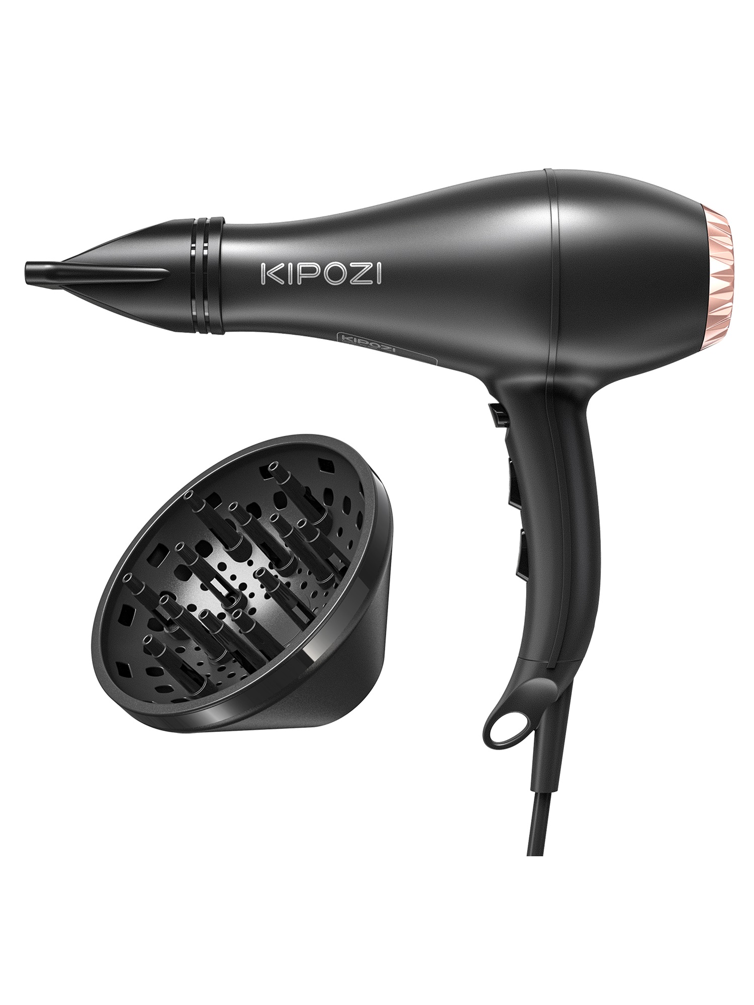 KIPOZI Professional Negative Ionic Hair Dryer - Black