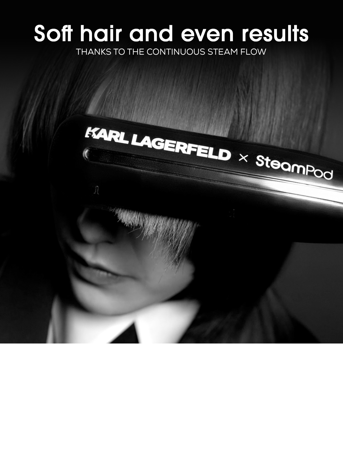 L'Oreal Professionnel Steampod 3.0 Limited Edition X Karl Lagerfeld with Pouch