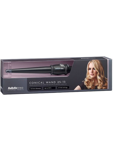 Babyliss Pro Black Conical Wand 25-13mm BAB2280NBU