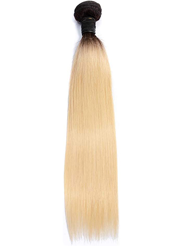 FAB 100% Brazilian Virgin Human Hair Weft 100g Dip Dye #T1B/613 - Straight