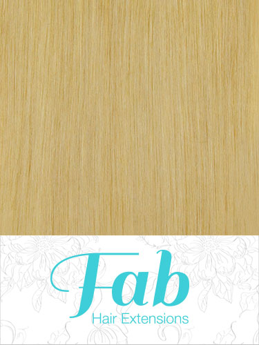 Fab Clip In Remy Hair Extensions - Full Head #24-Light Blonde 18 inch