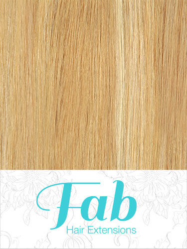 Fab Clip In Remy Hair Extensions - Full Head #12/16/613-Light Golden Brown/Sahara Blonde/Lightest Blonde Mix 15 inch