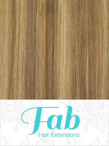 Fab Clip In Remy Hair Extensions - Full Head #18/613-Ash Blonde with Lightest Blonde 26 inch