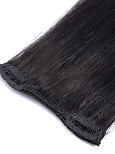 Fab Clip In Remy Hair Extensions - Full Head #1B-Natural Black 24 inch