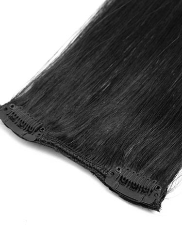 Fab Clip In Remy Hair Extensions - Full Head #1-Jet Black 20 inch