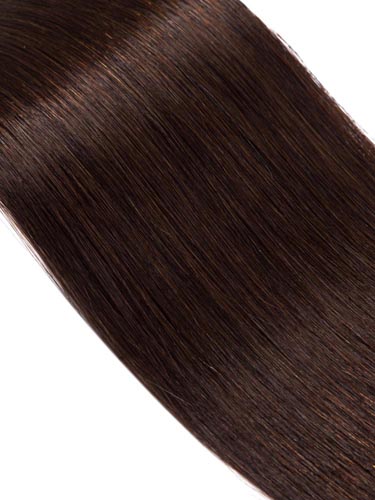 Fab Clip In Remy Hair Extensions - Full Head #2-Darkest Brown 24 inch