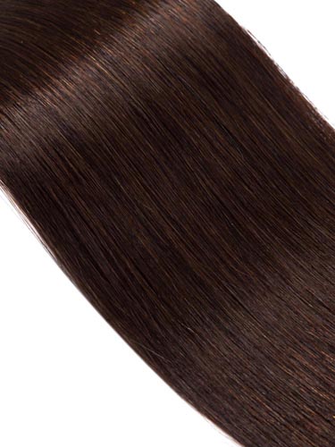 Fab Clip In Remy Hair Extensions - Full Head #2-Darkest Brown 22 inch