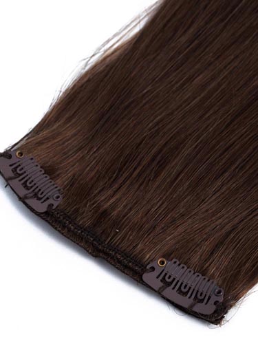 Fab Clip In Remy Hair Extensions - Full Head #2-Darkest Brown 18 inch