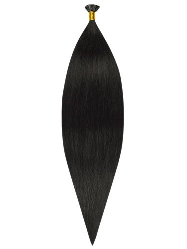 Fab Pre Bonded Flat Tip Remy Hair Extensions #1B-Natural Black 20 inch 100g