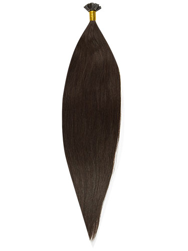 Fab Pre Bonded Flat Tip Remy Hair Extensions #2-Darkest Brown 20 inch 50g