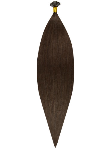Fab Pre Bonded Flat Tip Remy Hair Extensions #4-Chocolate Brown 20 inch 50g