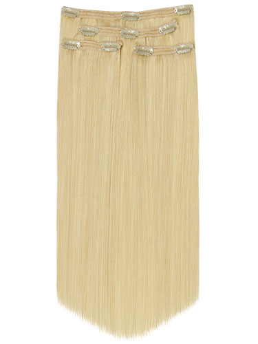 Fab Clip In Lace Weft Remy Hair Extensions (70g) #60-Platinum Blonde 20 inch