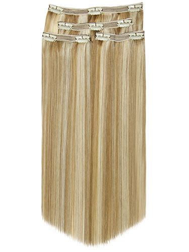Fab Clip In Lace Weft Remy Hair Extensions (70g) #18/613-Ash Blonde with Lightest Blonde 20 inch