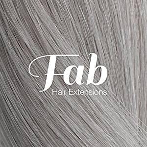 Fab Clip In One Piece Synthetic Hair Extensions - Loose Waves #Silver Grey 4503