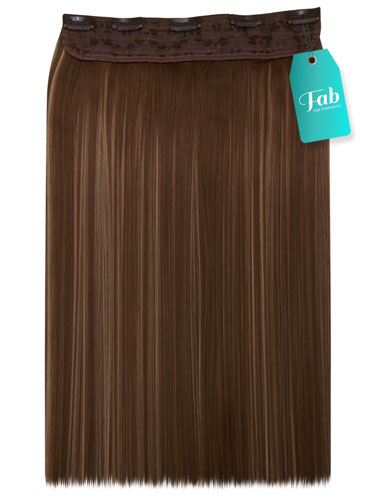 Fab Clip In One Piece Synthetic Hair Extensions - Straight #18/24-Ash Blonde with Light Blonde Mix 18 inch