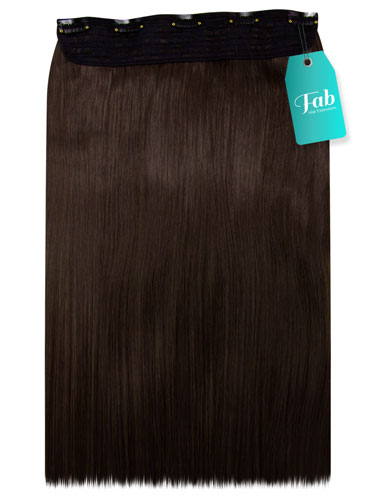 Fab Clip In One Piece Synthetic Hair Extensions - Straight