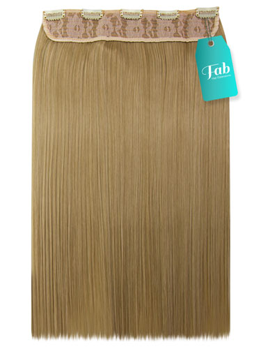 Fab Clip In One Piece Synthetic Hair Extensions - Straight