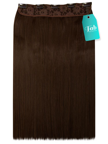 Fab Clip In One Piece Synthetic Hair Extensions - Straight