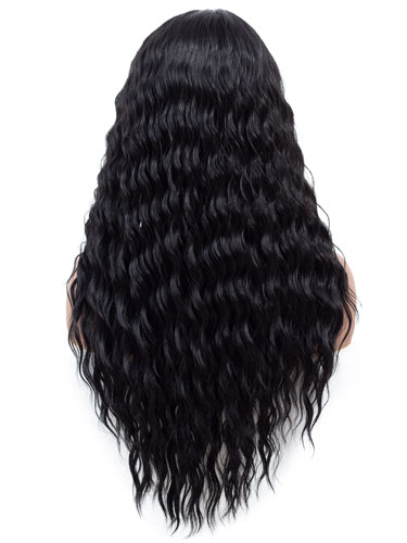 Fab Adella Mermaid Waves Natural Wig #1B-Natural Black