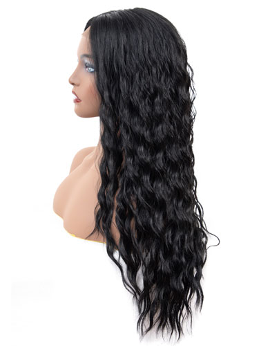 Fab Adella Mermaid Waves Natural Wig #1B-Natural Black