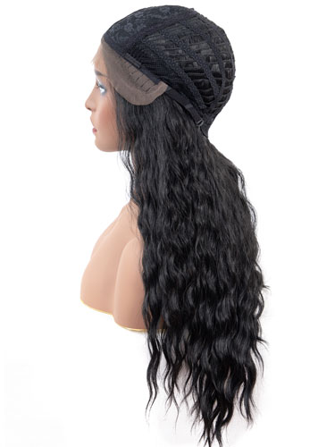 Fab Adella Mermaid Waves Natural Wig #1B-Natural Black