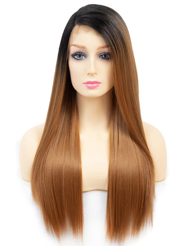 Fab Millie Super Sleek Straight Natural Wig #27-Strawberry Blonde