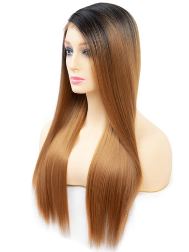 Fab Millie Super Sleek Straight Natural Wig #27-Strawberry Blonde