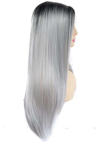 Fab Millie Super Sleek Straight Natural Wig #Silver