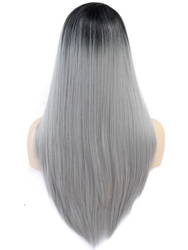 Fab Millie Super Sleek Straight Natural Wig #Silver