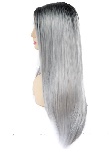 Fab Millie Super Sleek Straight Natural Wig #Silver