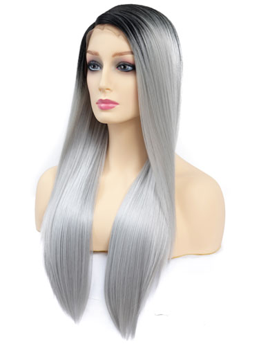 Fab Millie Super Sleek Straight Natural Wig #Silver