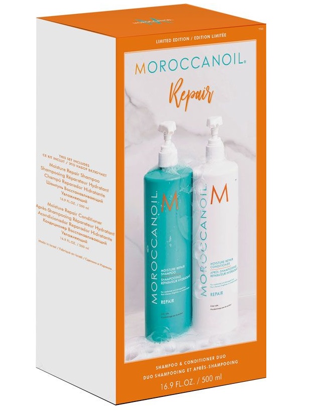 Moroccanoil Moisture Repair Shampoo & Conditioner Duo 500ml Limited Edition