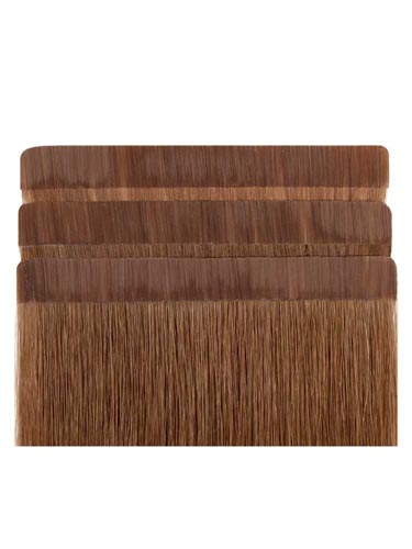 I&K Tape In Hair Extensions - 20 pieces x 4cm #6-Medium Brown 18 inch