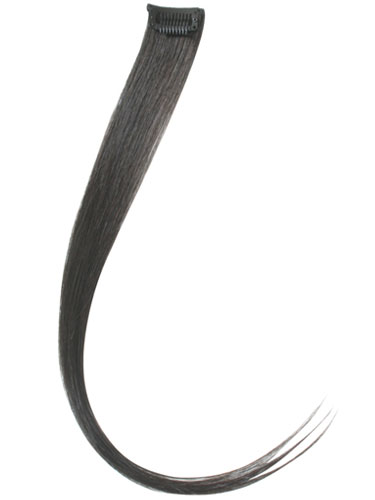 I&K Clip In Human Hair Extensions - Highlights #1B-Natural Black 18 inch