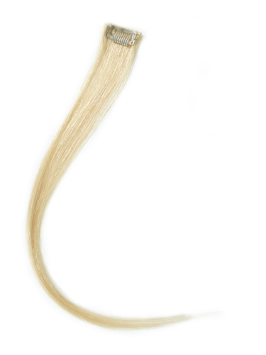 I&K Clip In Human Hair Extensions - Highlights #613-Lightest Blonde 18 inch